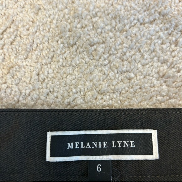 MELANIE Lyne dark chocolate brown slim fit ankle pants Sz 6 stretch - Picture 4 of 9